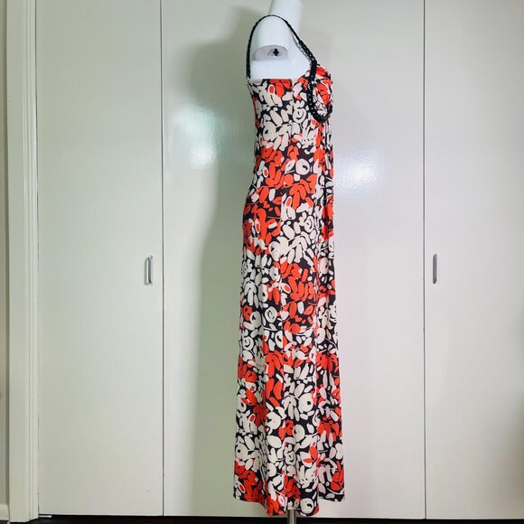 NWOT SD II MAXI FLORAL DRESS WITH accent straps M - Picture 9 of 13
